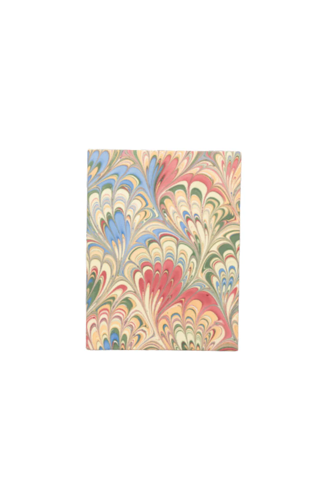 Hand Marbled Picture Frame Folding Book, 4x6 in Multicolor - Image 4