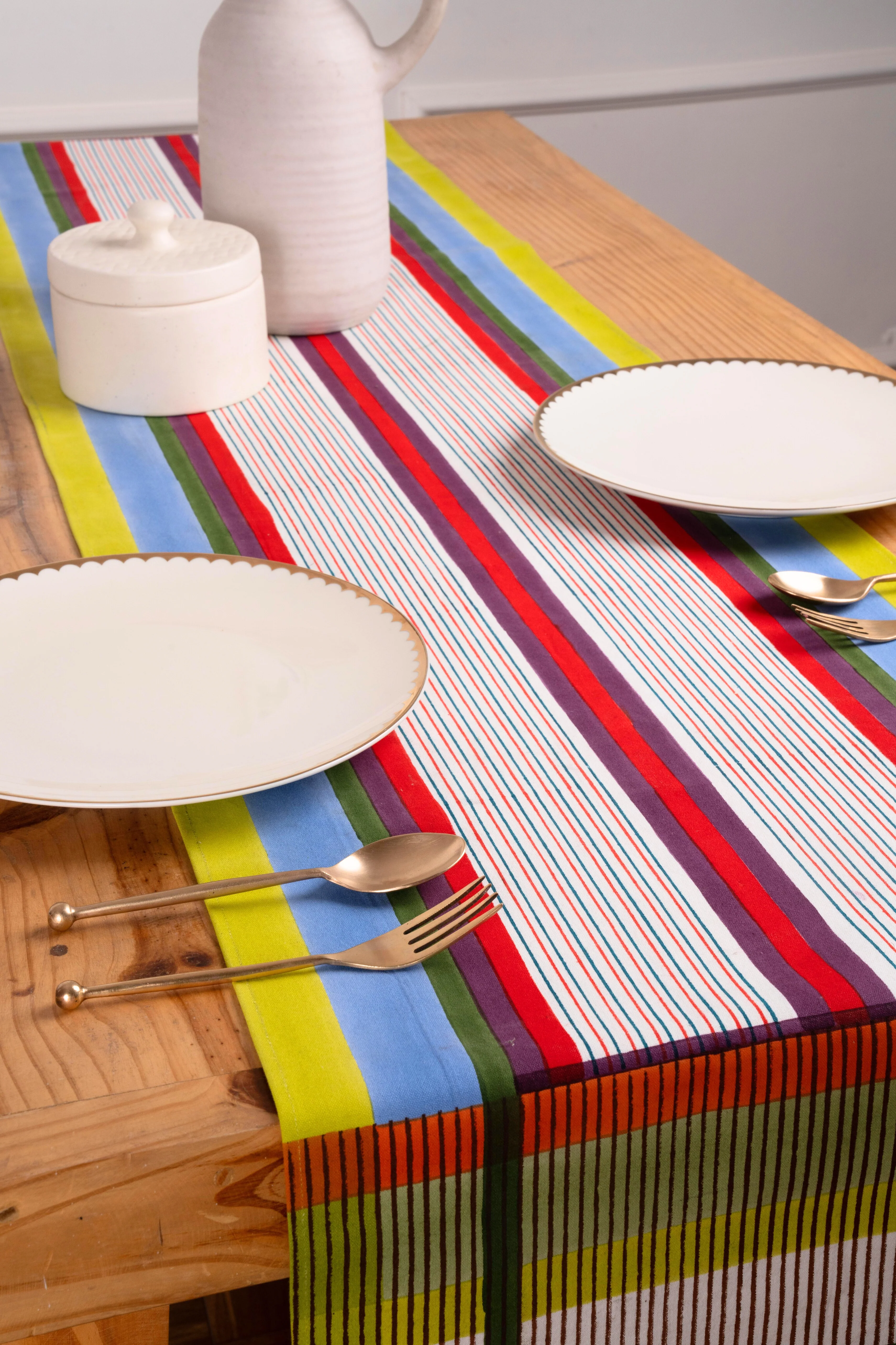 Modernist Striped Tablerunner - Image 4