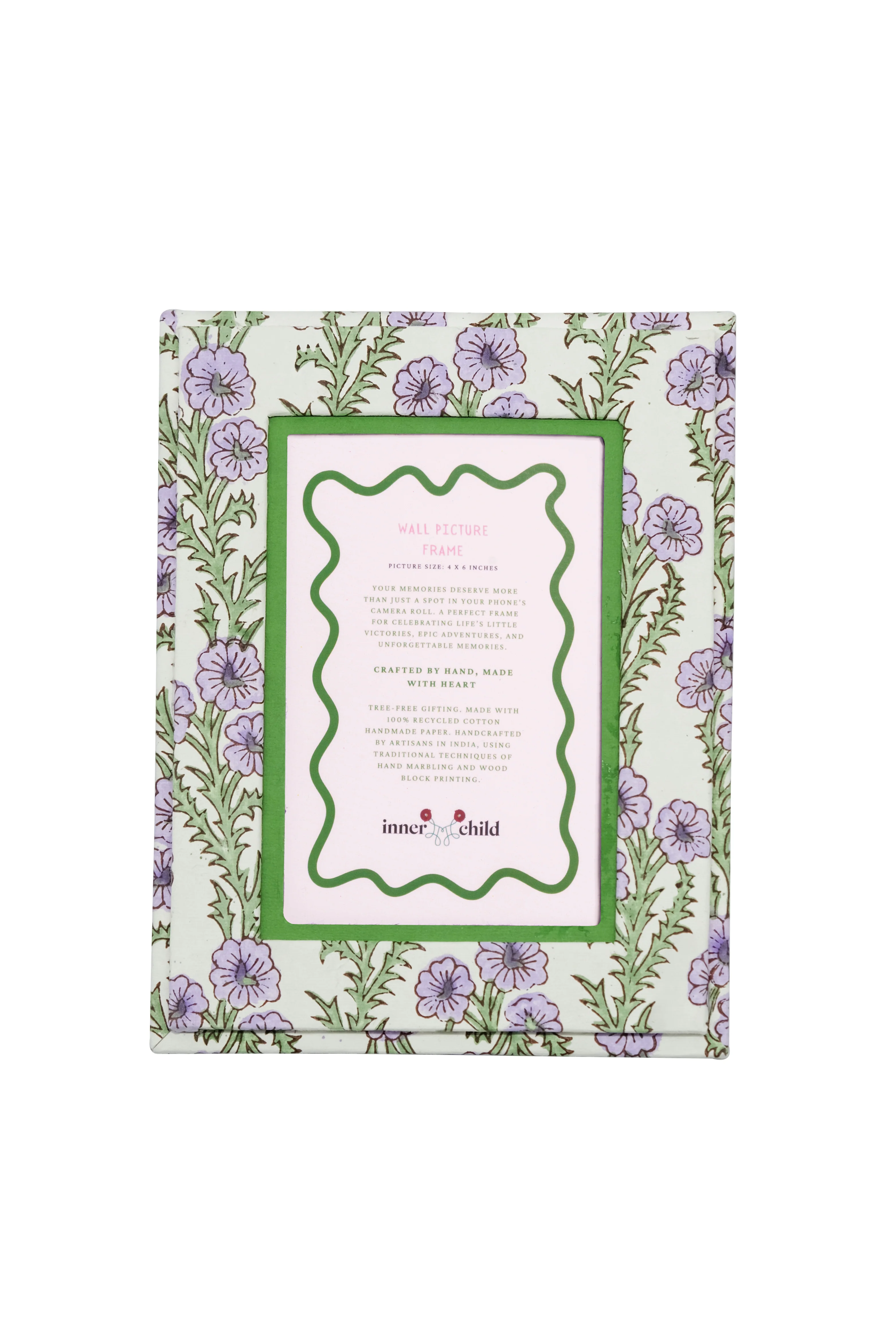 Purple Forget-Me-Not Picture Frame, 4x6 - Image 2