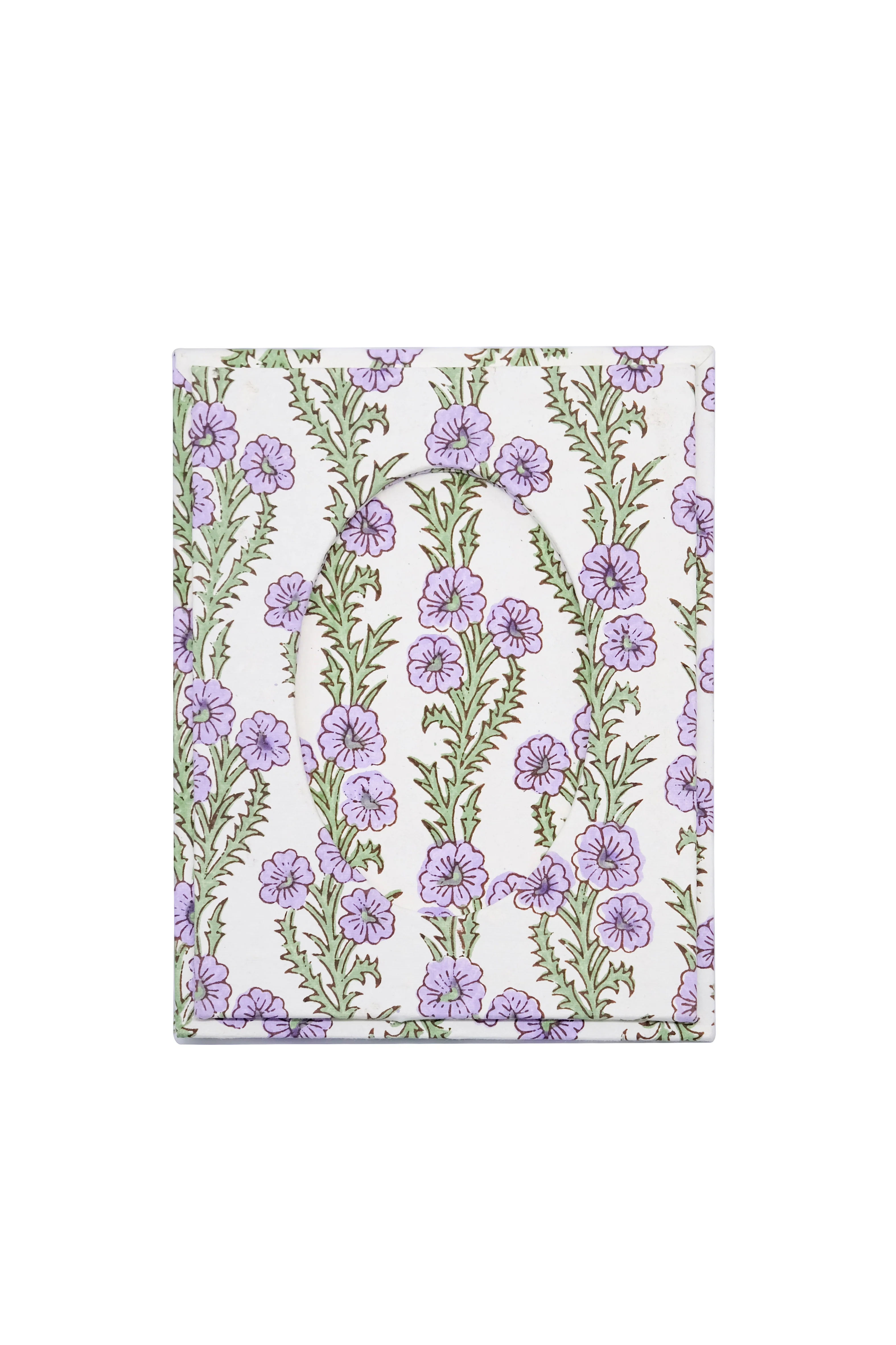Purple Forget-Me-Not Picture Frame with Oval Opening, 4x6 - Image 2