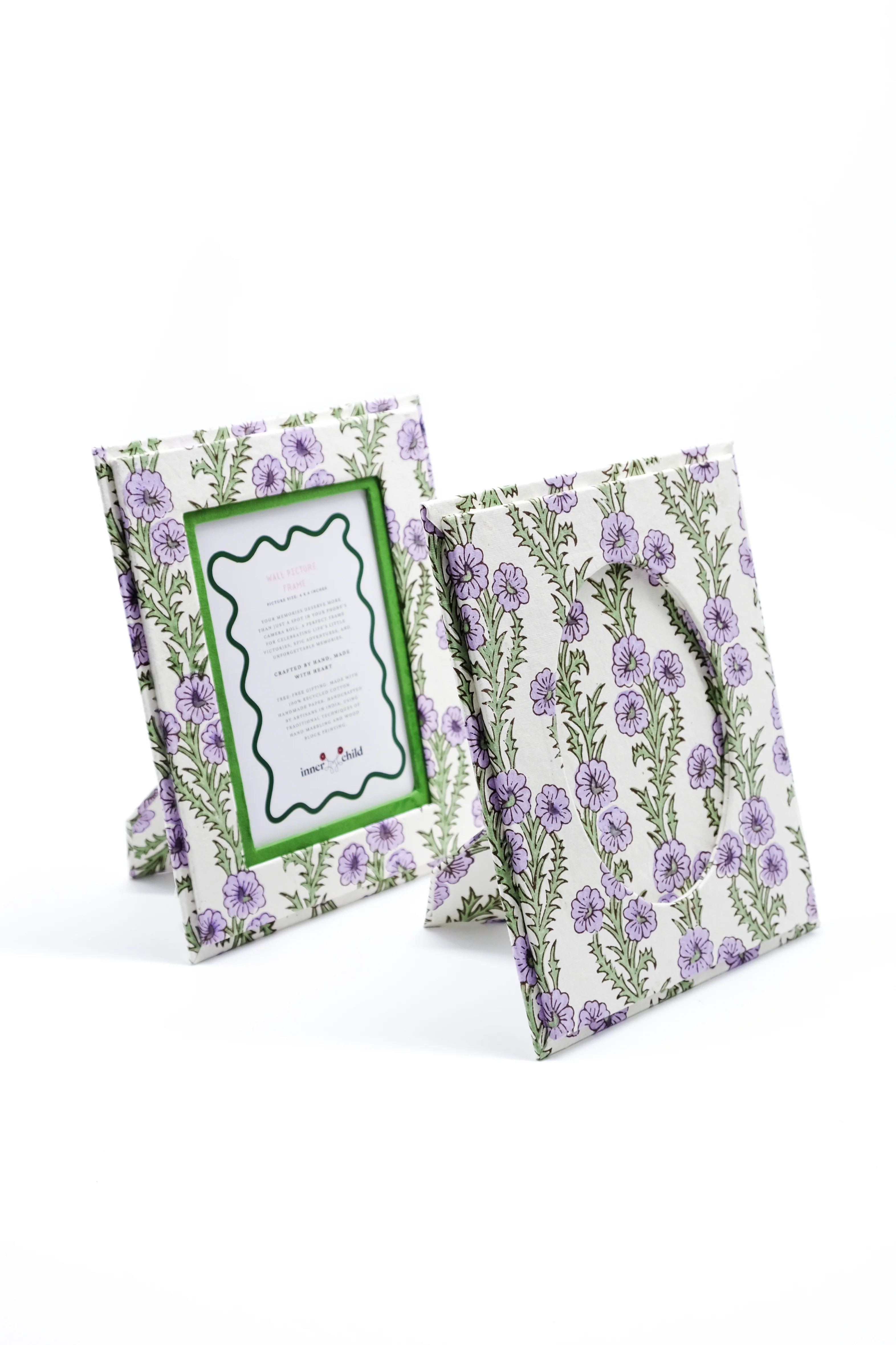 Purple Forget-Me-Not Picture Frame with Oval Opening, 4x6 - Image 4