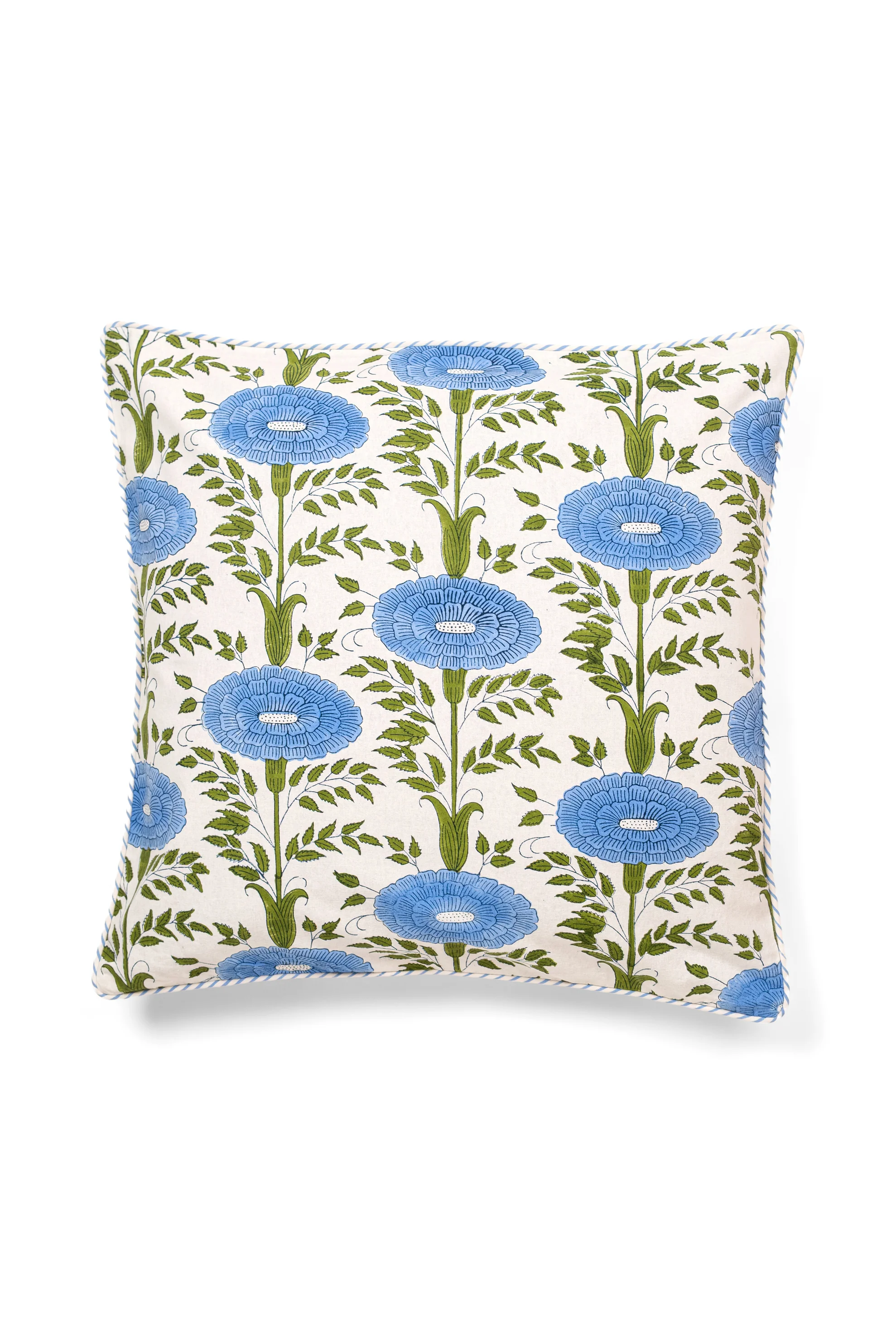 Araminta Blockprint Floral Pillow Cover