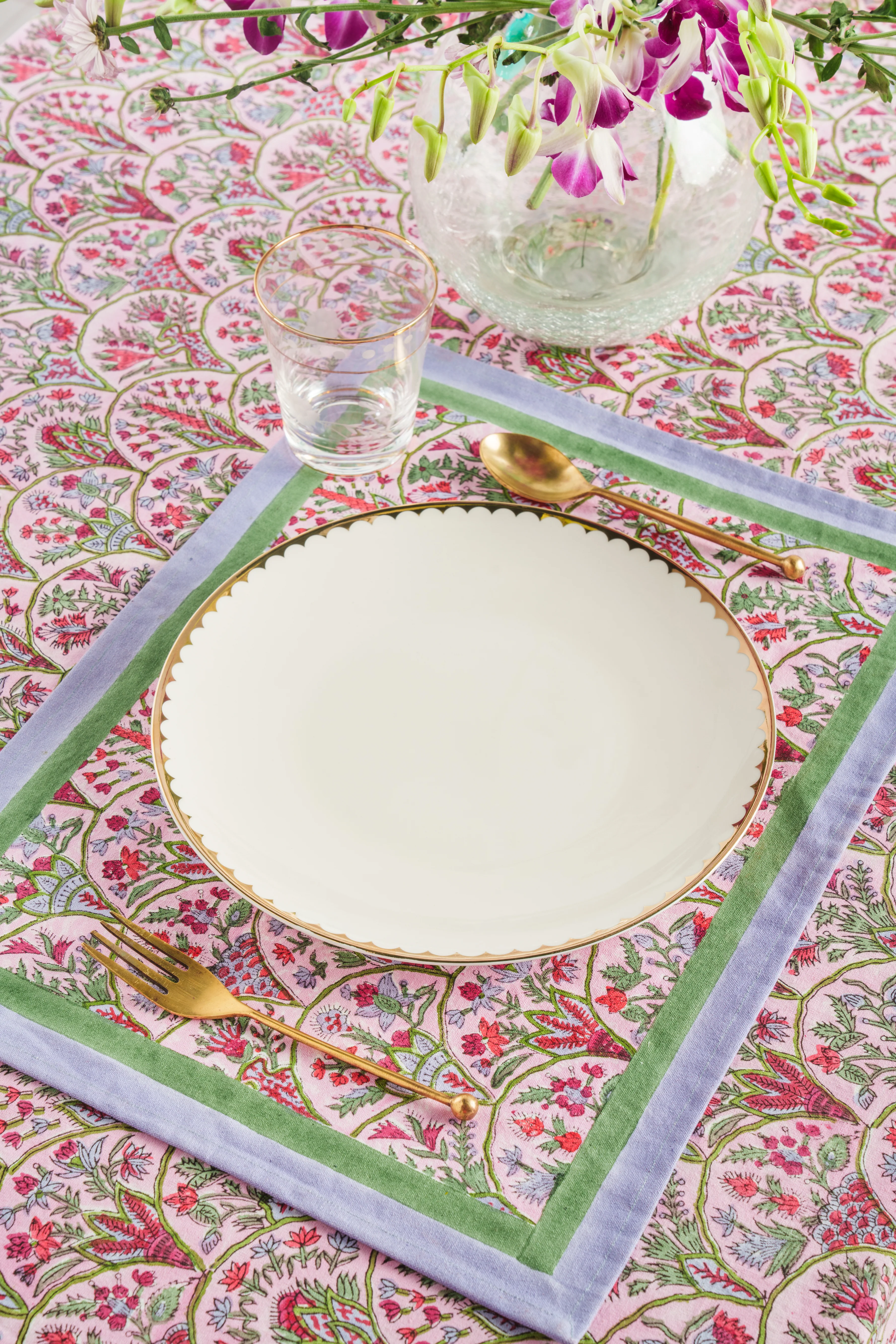 Pink Arch Blockprint Placemat - Image 5