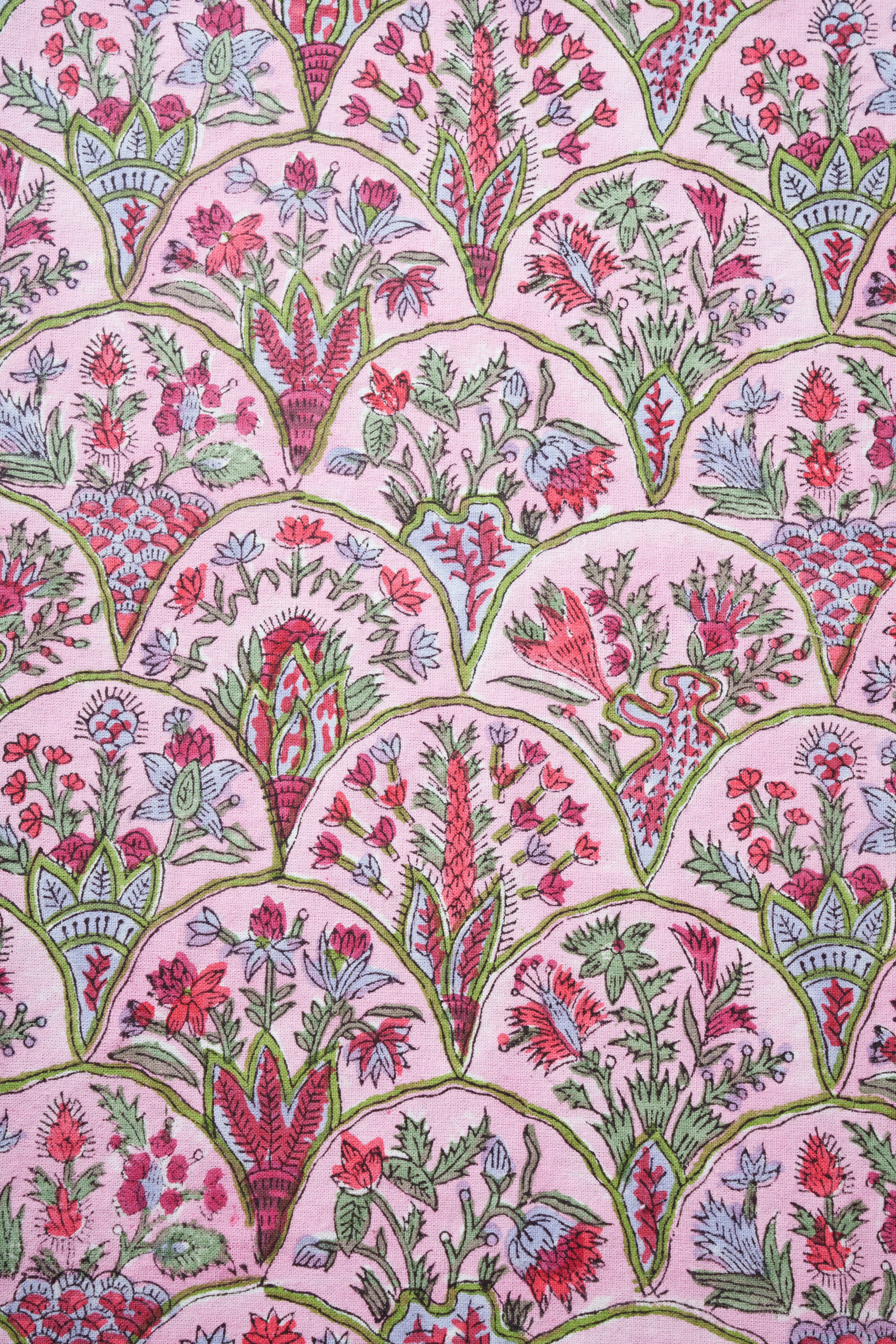 Pink Arch Blockprint Tablecloth - Image 5
