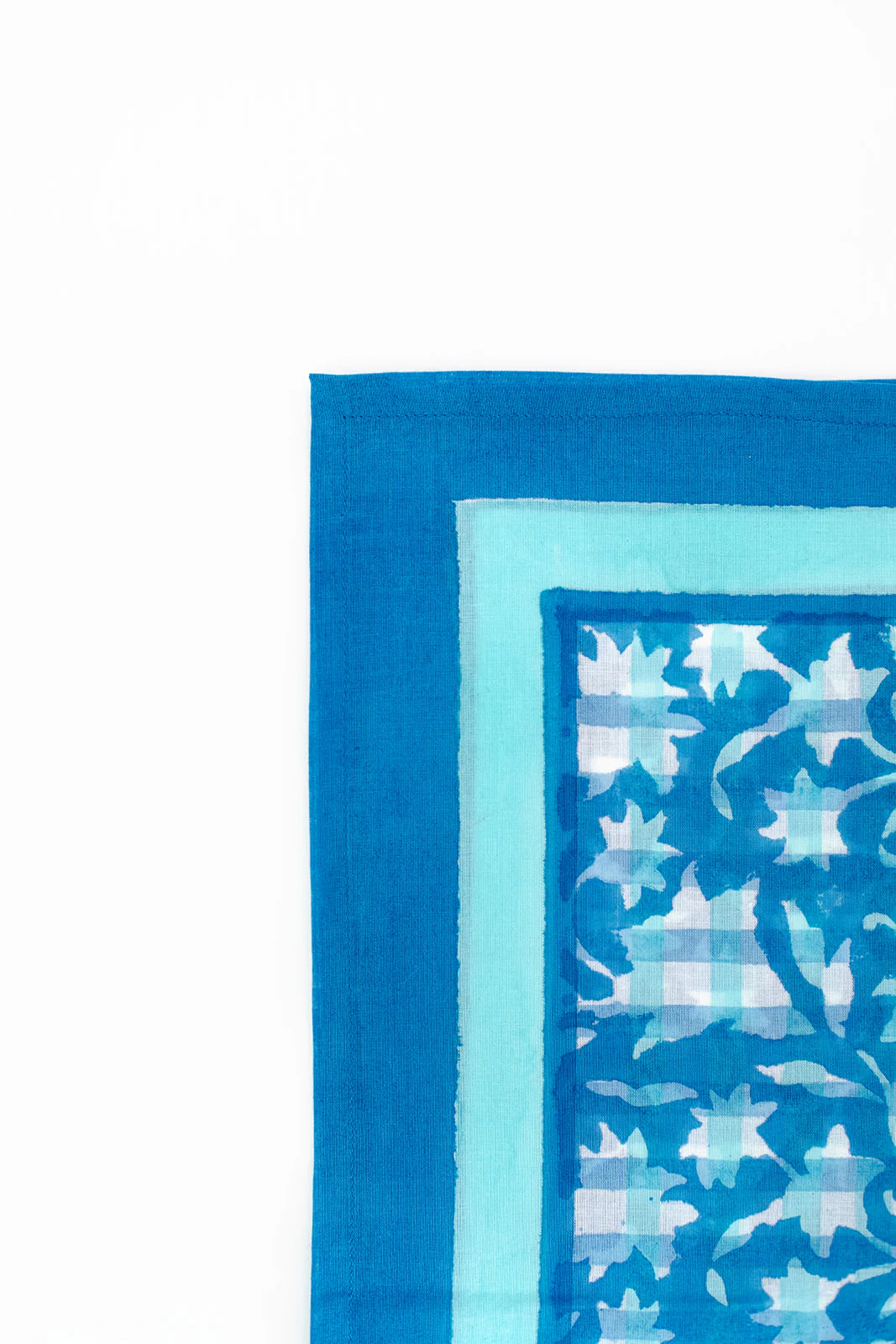 Sana Organic Cotton Blockprint Scarf - Image 3