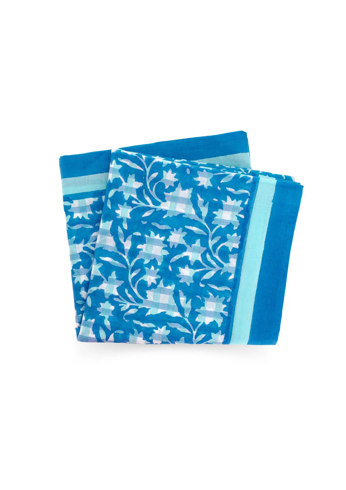 Sana Organic Cotton Blockprint Scarf - Image 4