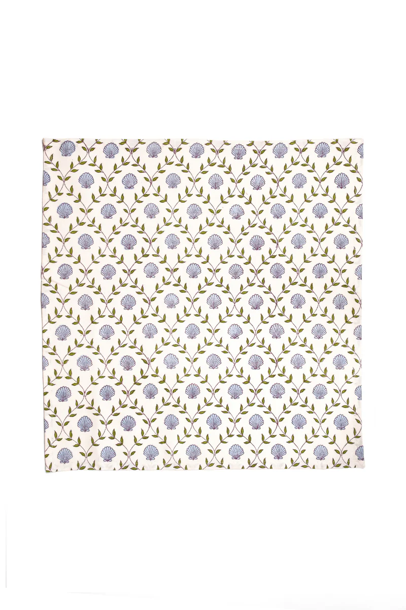 Seashell Blockprint Napkins, Set of 4 - Image 3