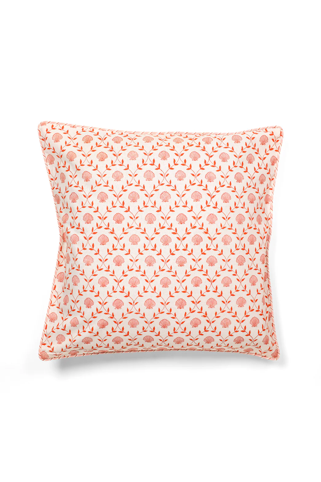 Seashell Blockprint Pillow