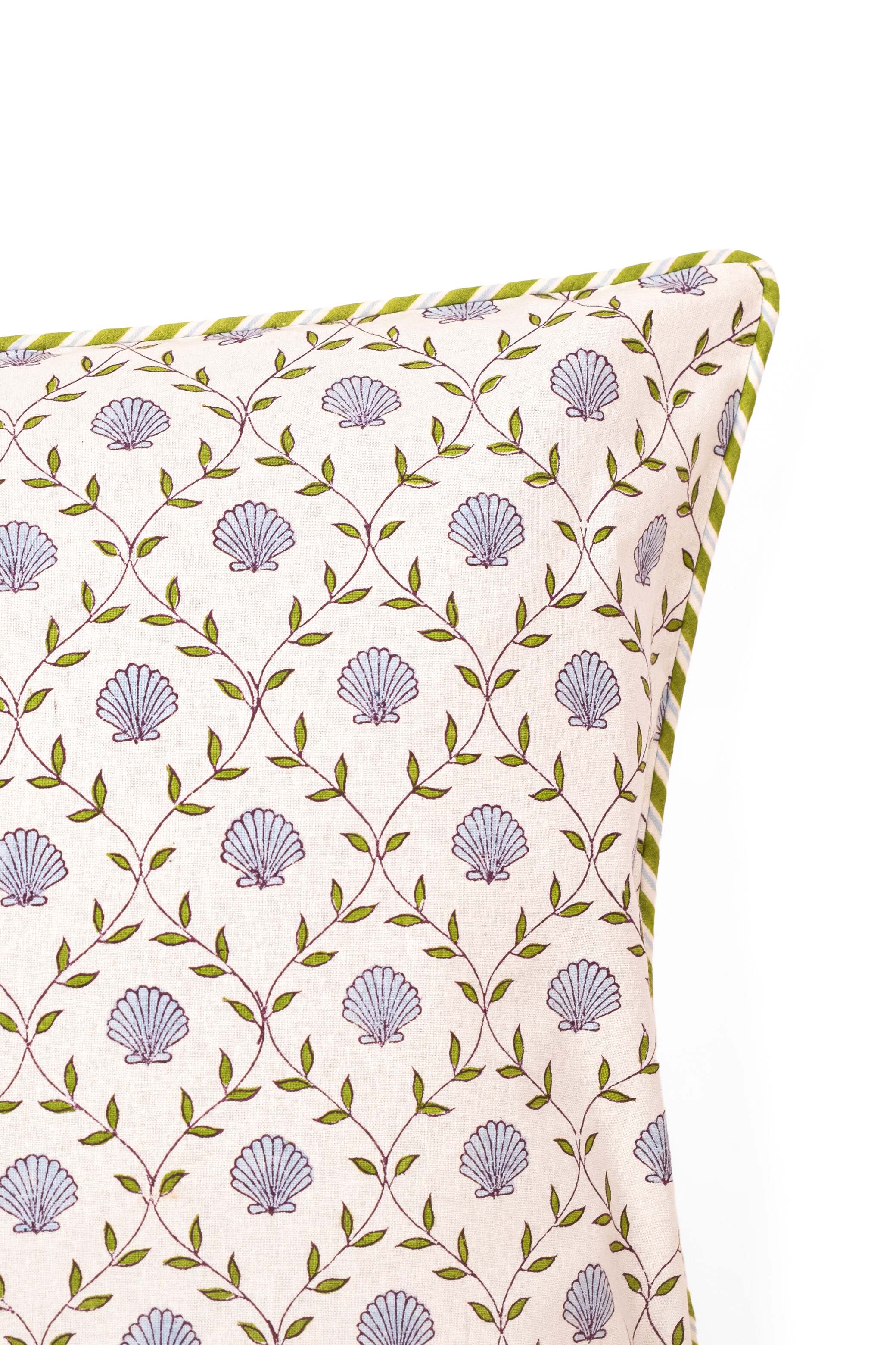 Seashell Blockprint Pillow - Image 4