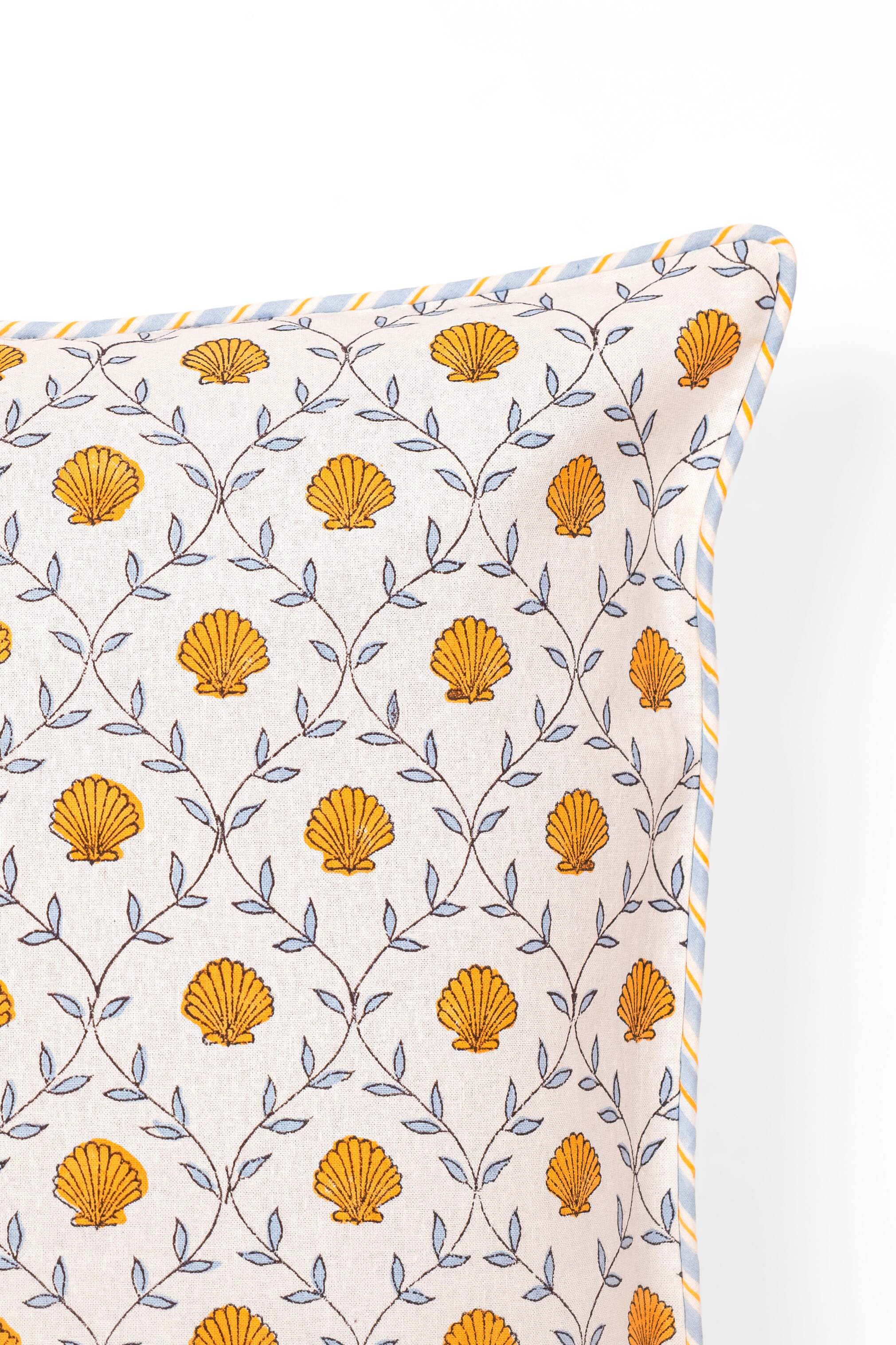 Seashell Blockprint Pillow - Image 6