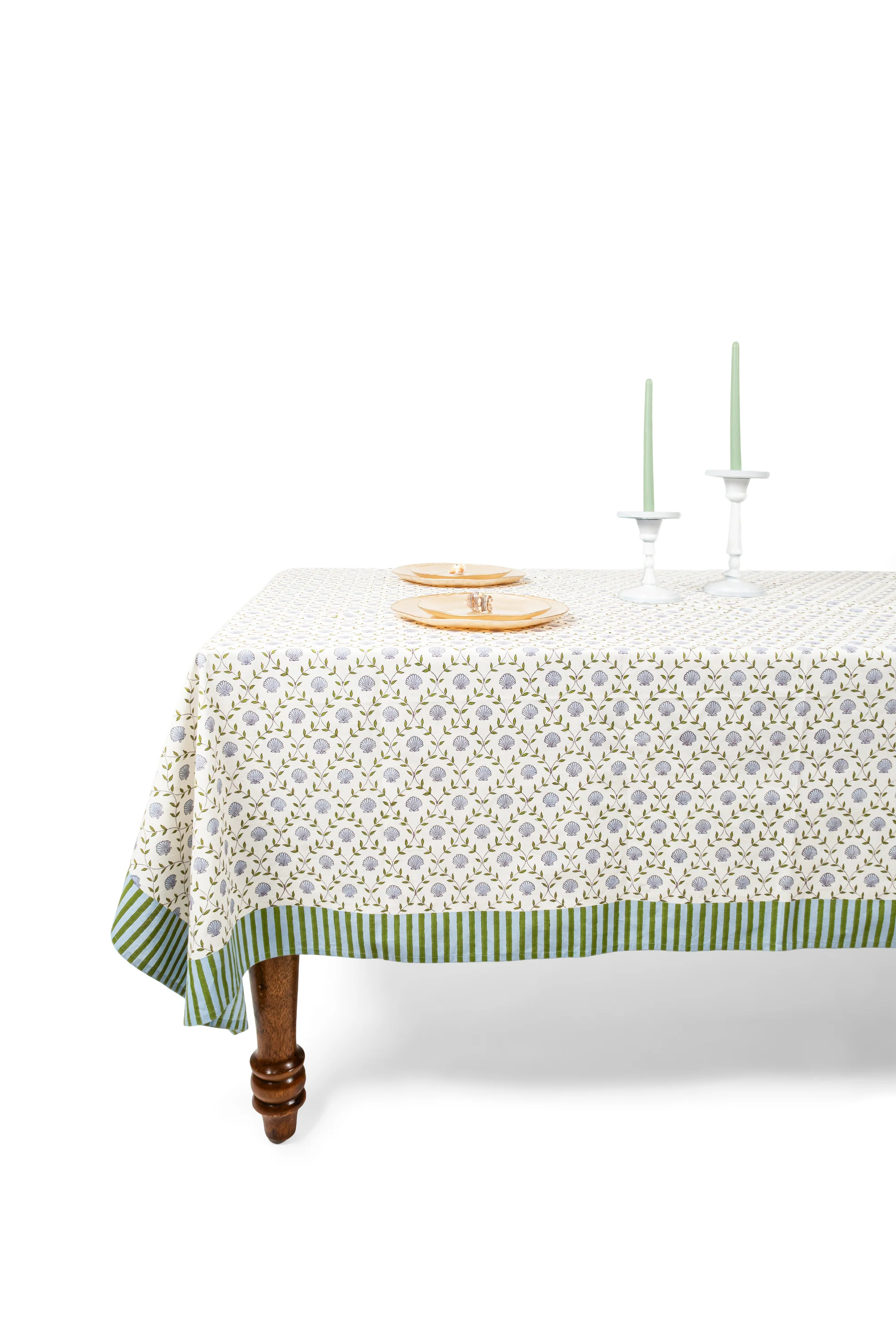 Seashell Blockprint Tablecloth - Image 8
