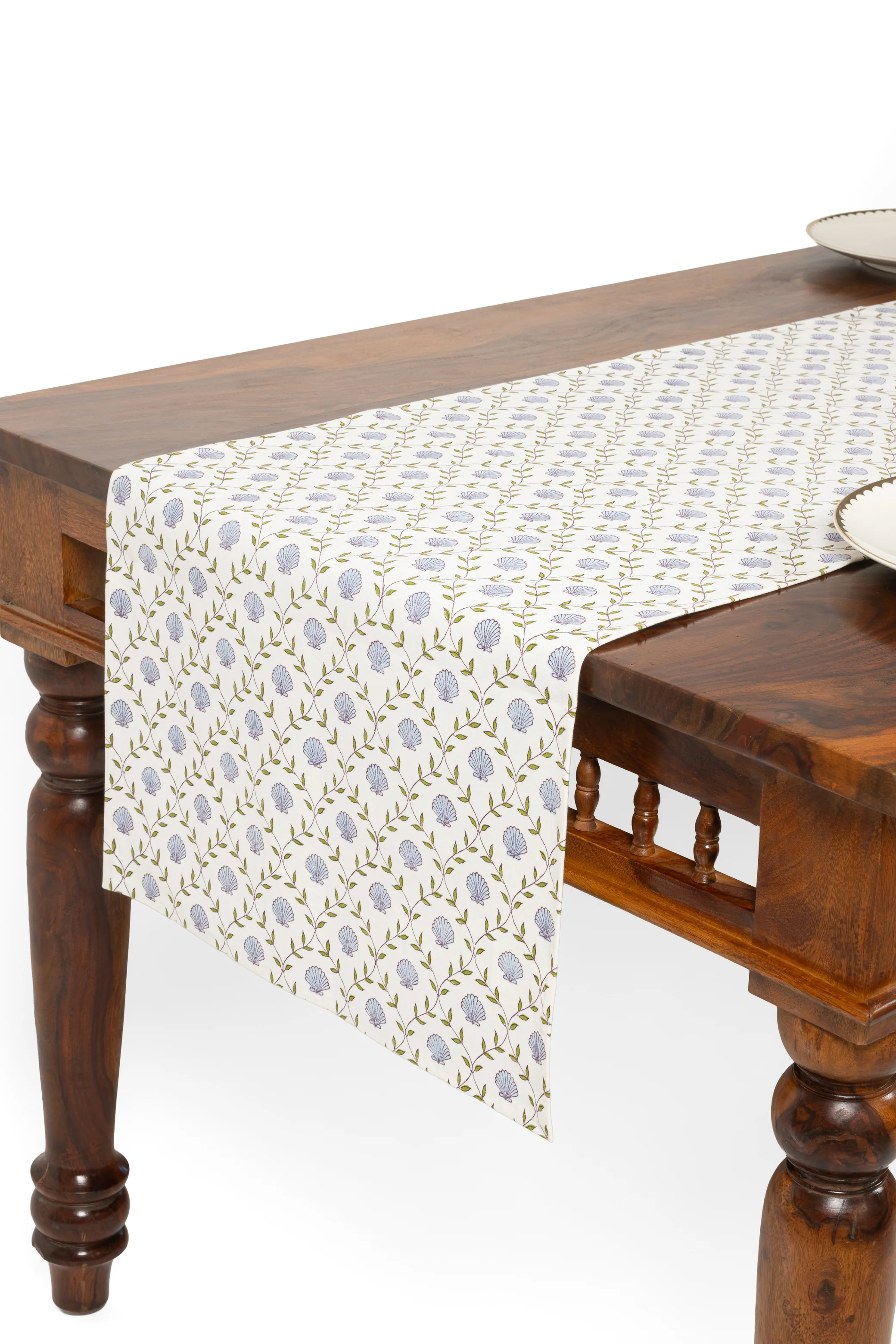 Seashell Blockprint Tablerunner - Image 10