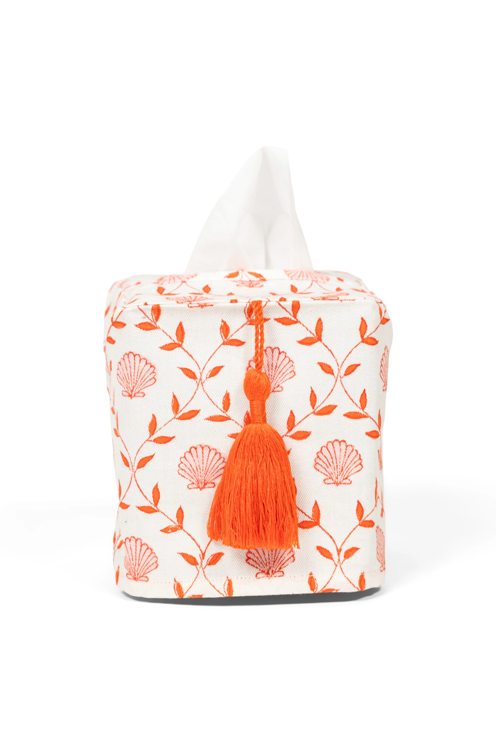 Seashell Blockprint Tissue Box Cover - Image 7