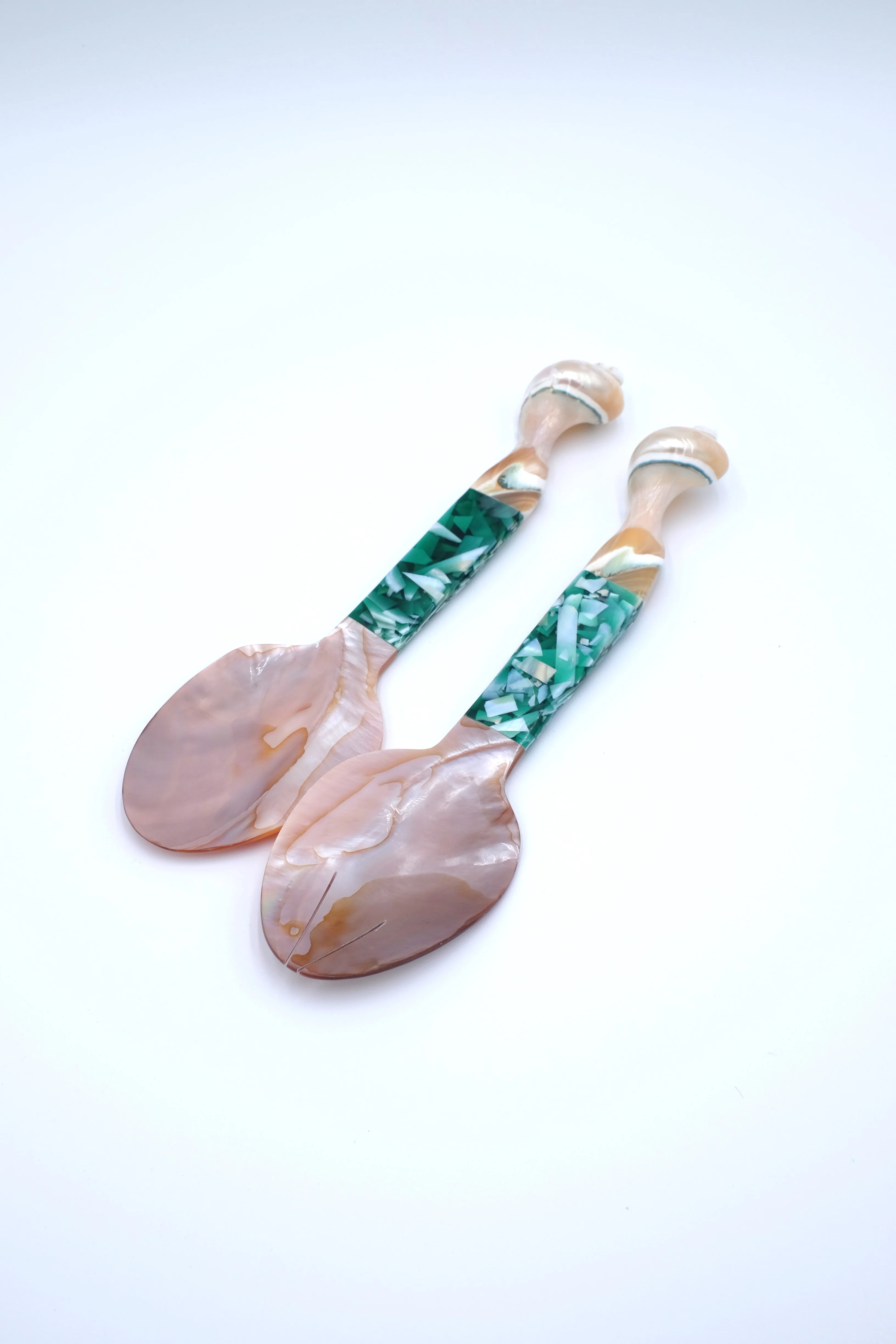 Seashell Serving Set in Green - Image 4