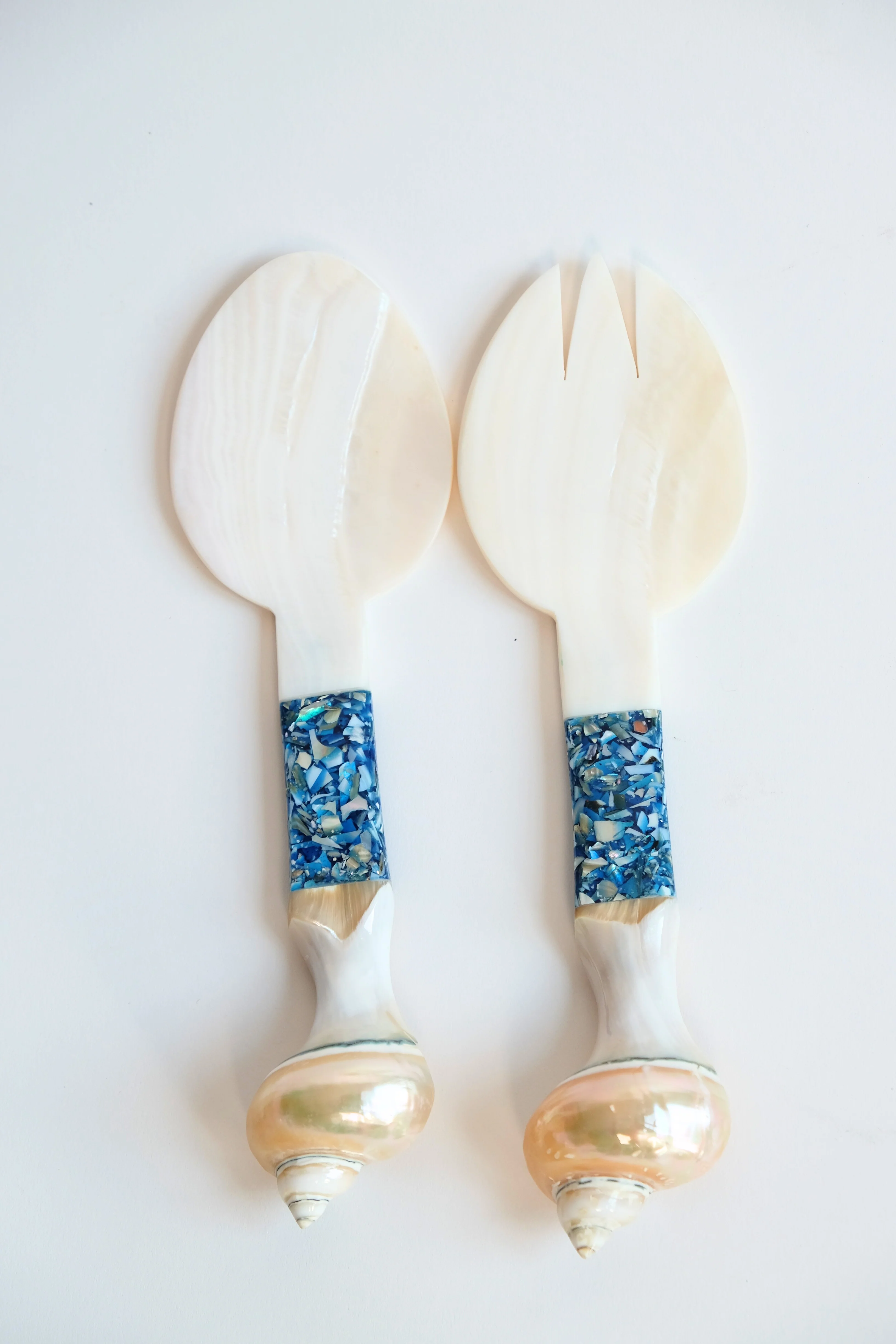 Seashell Serving Set in Blue - Image 4