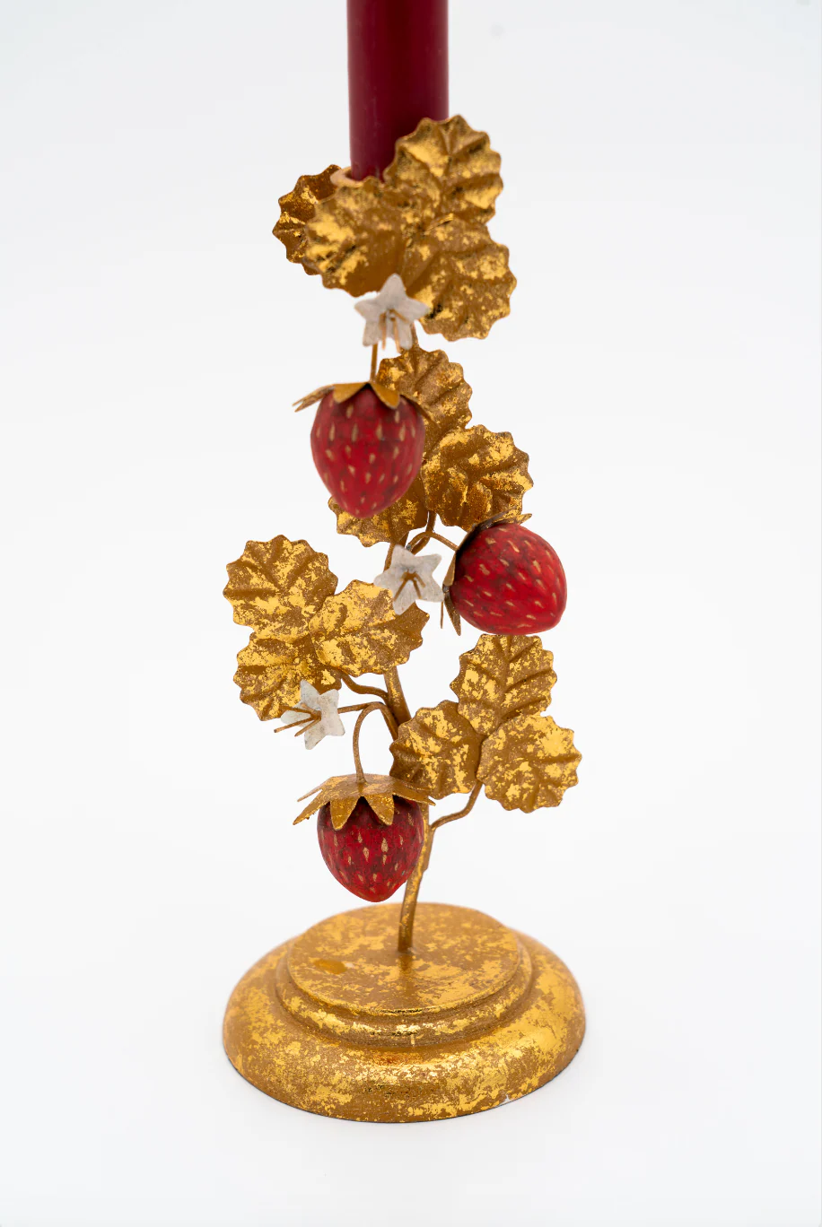 Strawberry Candleholder in Gold - Image 3