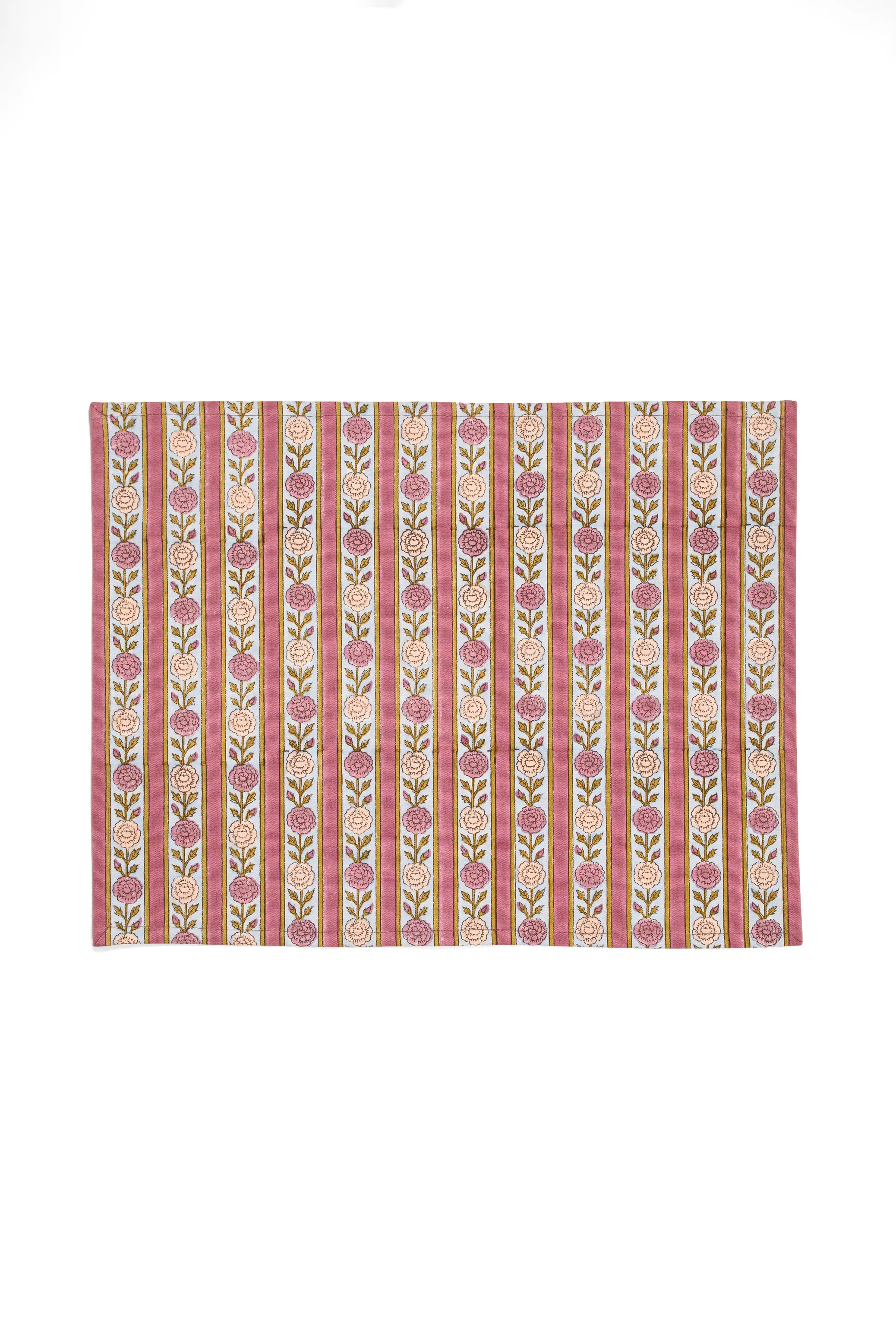 Vintage Floral Stripes Placemat - Image 5