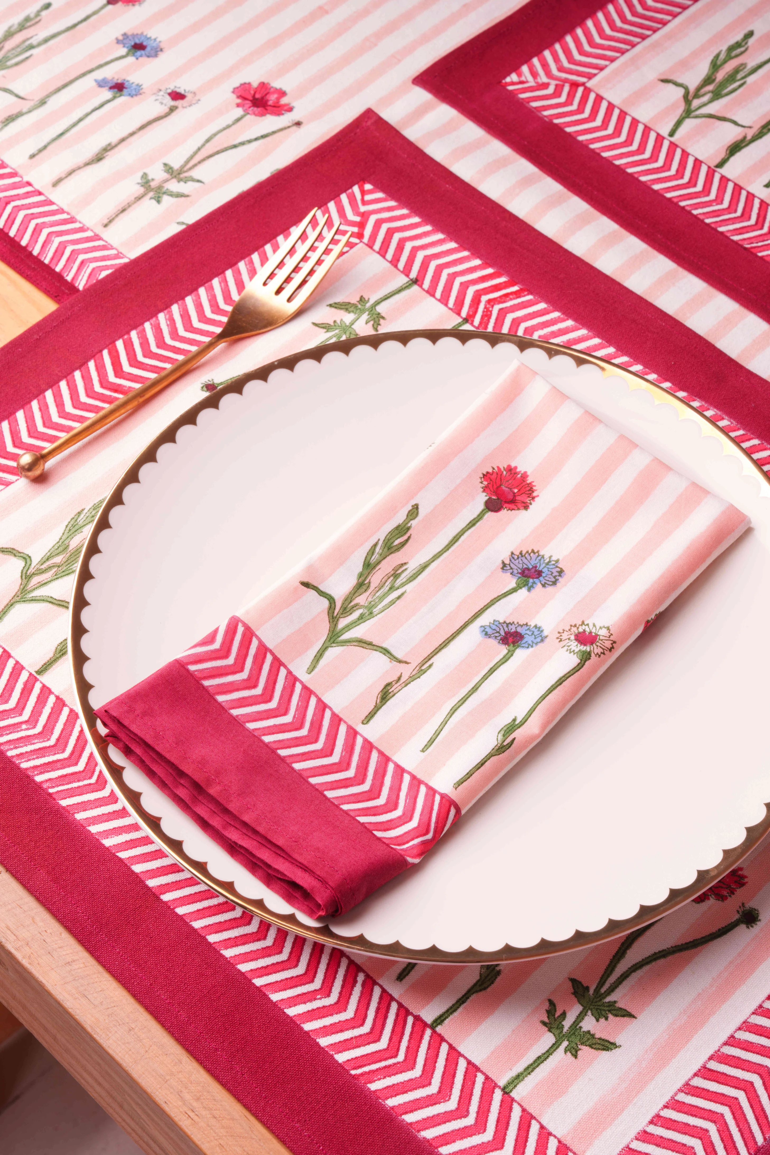 Wildflower Blockprint Placemat - Image 3